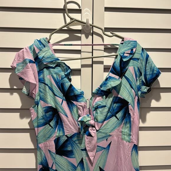 Olivaceous NWOT Maxi colorful floral Dress with side zipper. - Picture 2 of 10